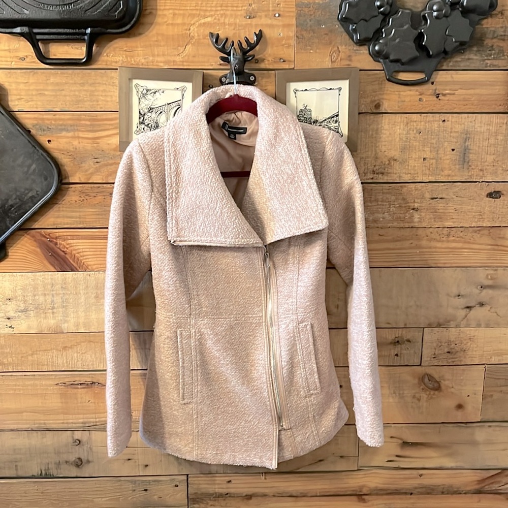 INC Light Pink Blazer Tweed